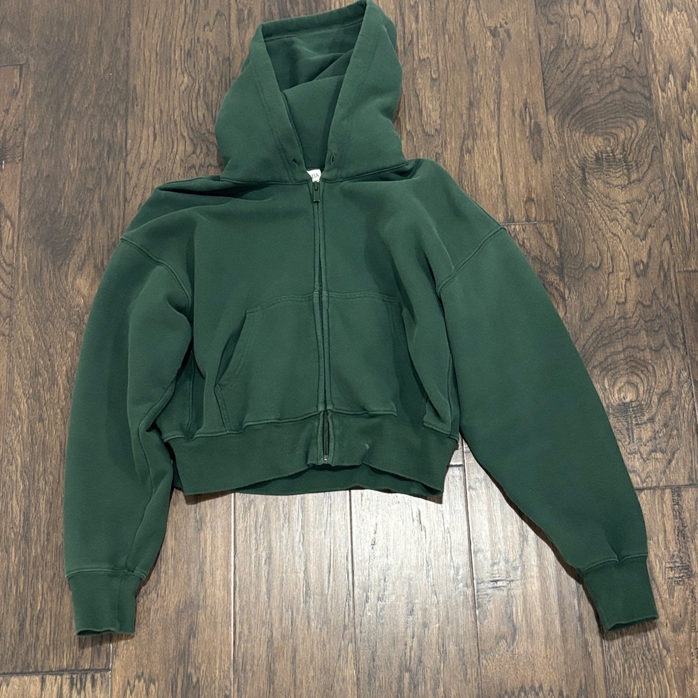 Aritzia Campus Green zip up